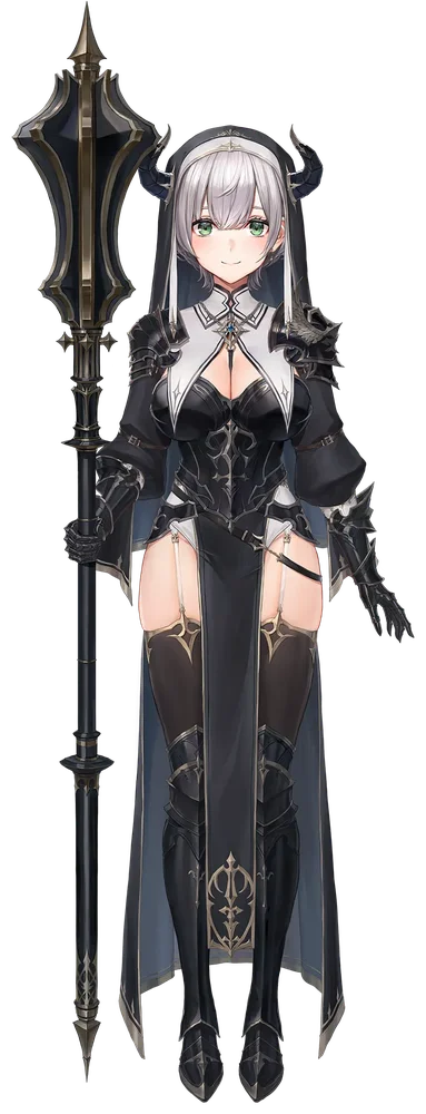 白銀ノエルのシスター×黒騎士