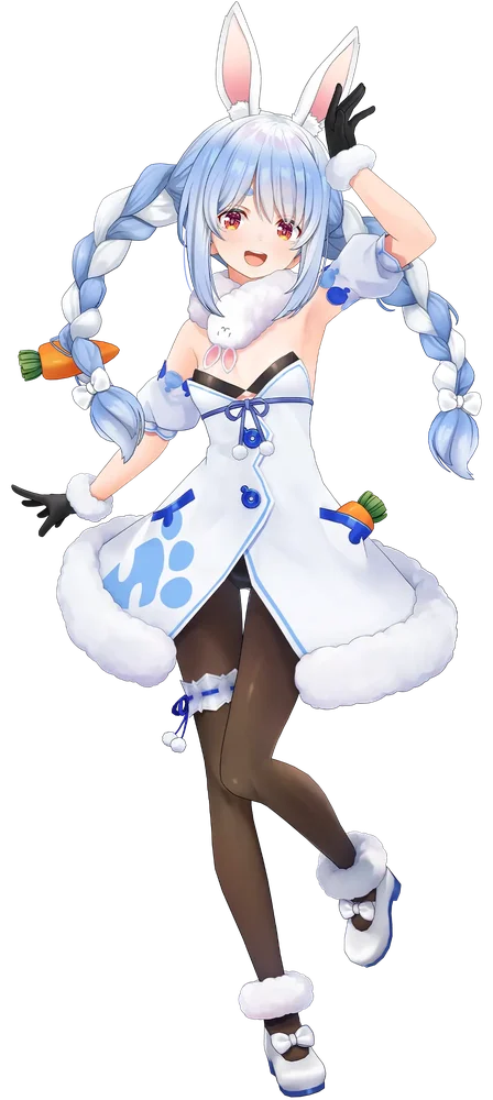 兎田ぺこらの初期衣装（3D）