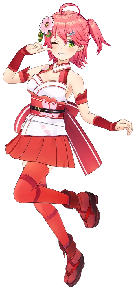さくらみこの初期衣装（スーパーエリート新モデル版）